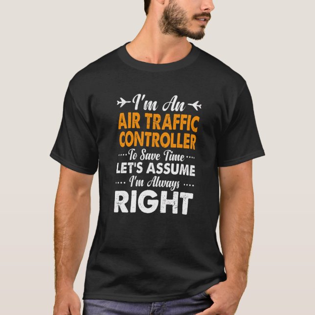 ATC-besättning för trafikstyrenheten Luft Joke All T Shirt (Framsida)