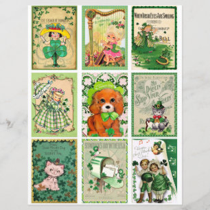 ATC-kort för st patrick's day Pocket-kort