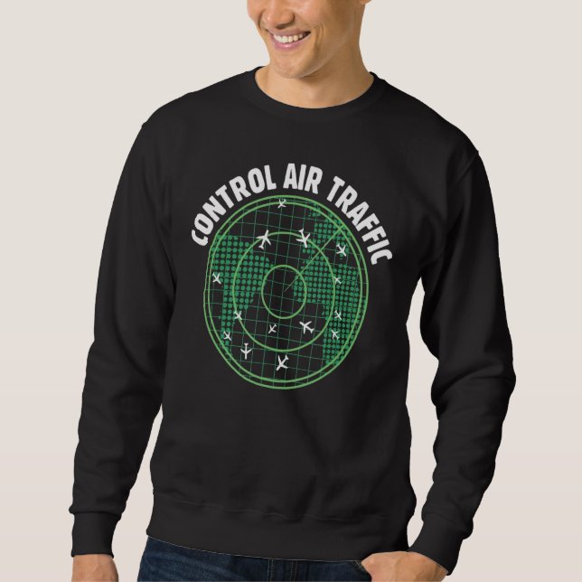 Atc Life Sayed Luft Traffic Controller Aviation C Lång Ärmad Tröja (Framsida)