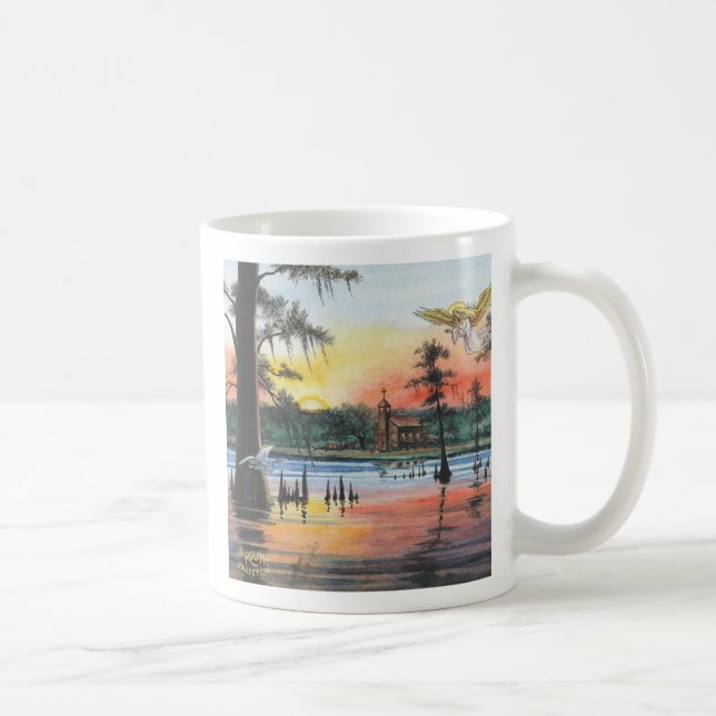 Atchafalaya ängel, bra morgon till dagen kaffemugg (Höger)