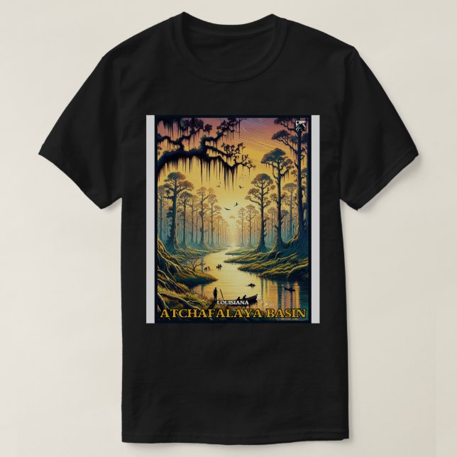 Atchafalaya Basin Louisiana TShirt T Shirt (Design framsida)