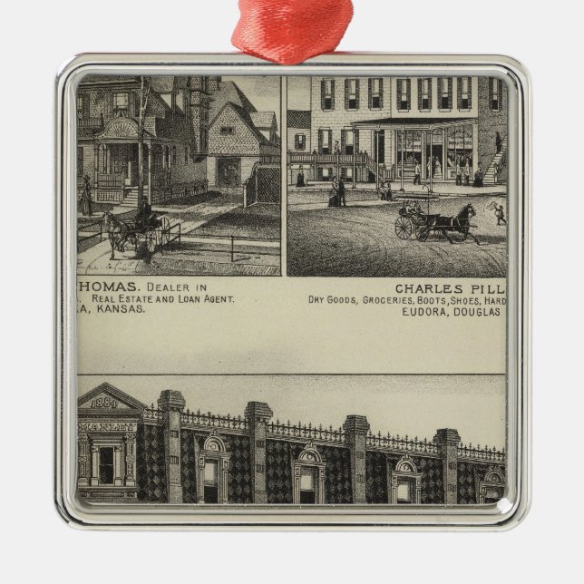 Atchison, Kansas Julgransprydnad Metall (Framsidan)