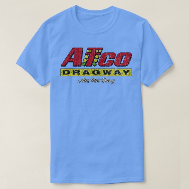 Atco Dragway Julafton Träd 1960 T Shirt (Design framsida)