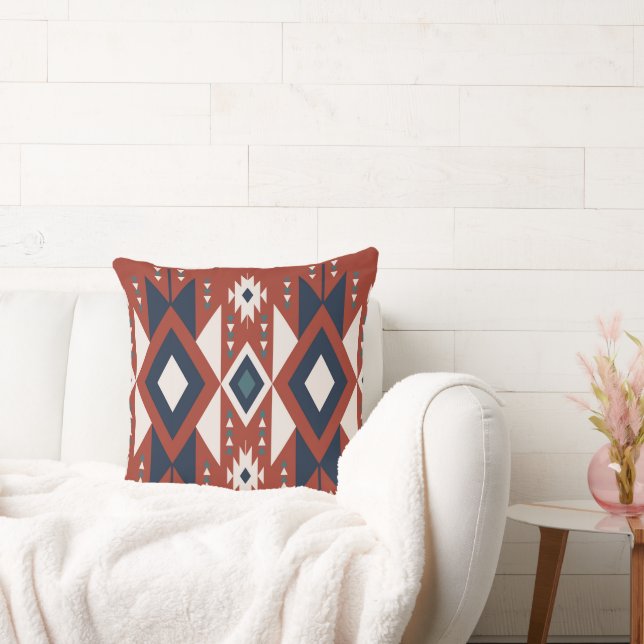 Atec Koppar och Blå Design Kudde (Soffa)