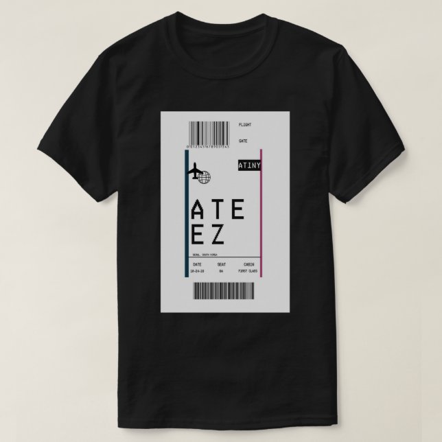 ATEEZ Boarding Pass Samsung Galaxy Soft Fodral T Shirt (Design framsida)