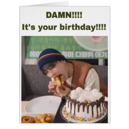 "ATEEZ Hongjoon meme" födelsedagskort Jumbo Kort