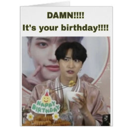 "ATEEZ Seonghwa meme" födelsedagskort Jumbo Kort