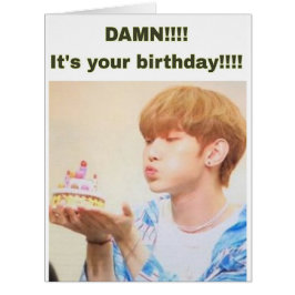 "ATEEZ Yeosang meme" födelsedagskort Jumbo Kort