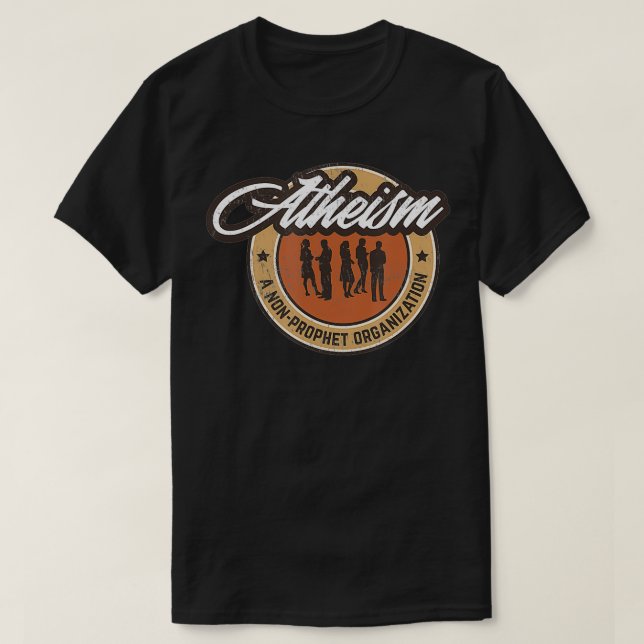 Ateism A NonProphet Organisation for a Atheist T Shirt (Design framsida)
