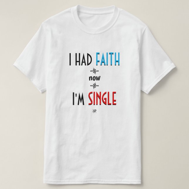 Ateism/agnosticism-skämt T Shirt (Design framsida)