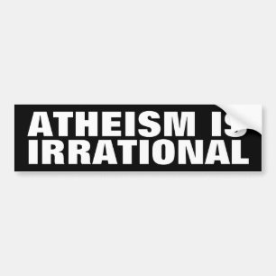 Ateism är irrationell bildekal