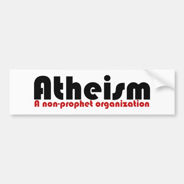 Ateism Bildekal (Framsidan)