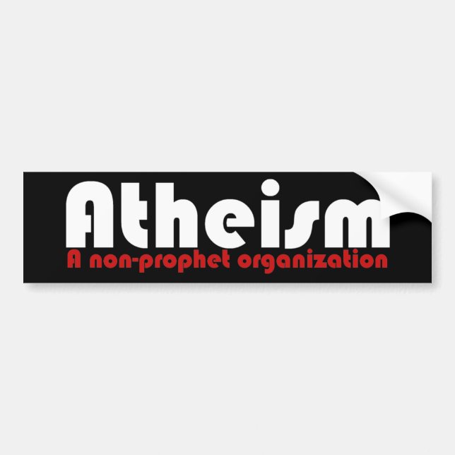 Ateism Bildekal (Framsidan)