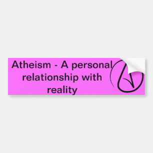 Ateism - ett personligt förhållande med verkligh bildekal