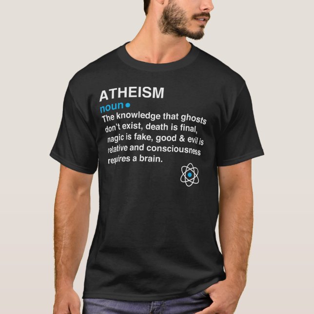 Ateism - lexikon - ateistisk gåva t shirt (Framsida)