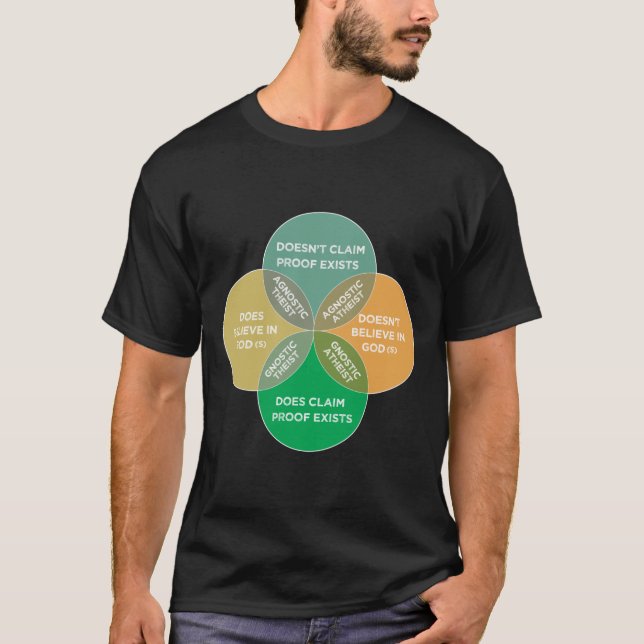 Ateism och agnosticism är inte ömsesidigt Exklusiv T Shirt (Framsida)
