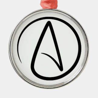 Ateism Symbol - Ateist-tecken Julgransprydnad Metall
