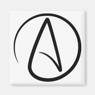 Ateism Symbol - Ateist-tecken Magnet