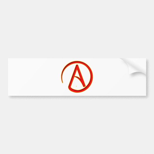 Ateism Symbol Bildekal (Framsidan)