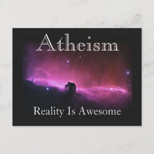 Ateism, verkligheten är fantastisk vykort