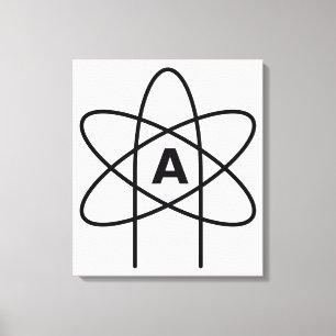 Ateismens symbol (Atom Emblem) Canvastryck