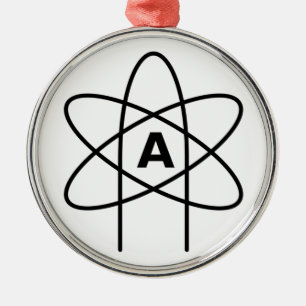 Ateismens symbol (Atom Emblem) Julgransprydnad Metall