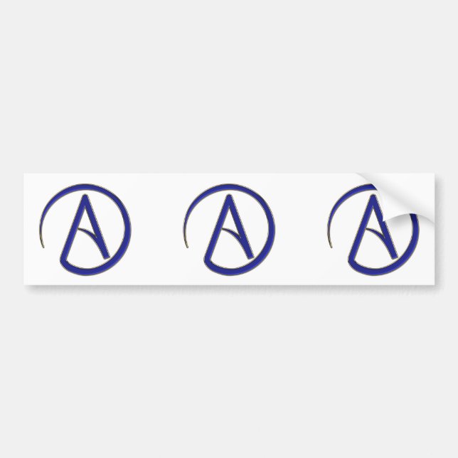 Ateismsymbol Bildekal (Framsidan)