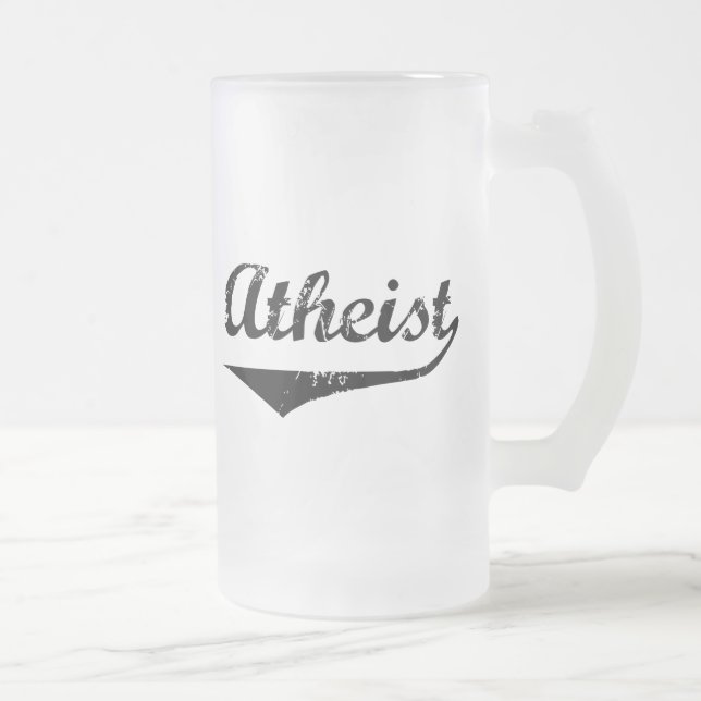 Ateist 2 frostat ölglas (Höger)