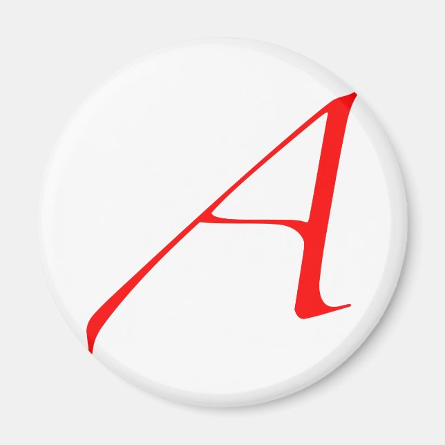 Ateist "A"-logotyp Magnet (Framsidan)