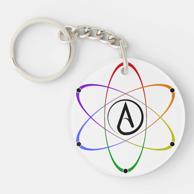 Ateist Atom Symbol Regnbåge (Framsidan)