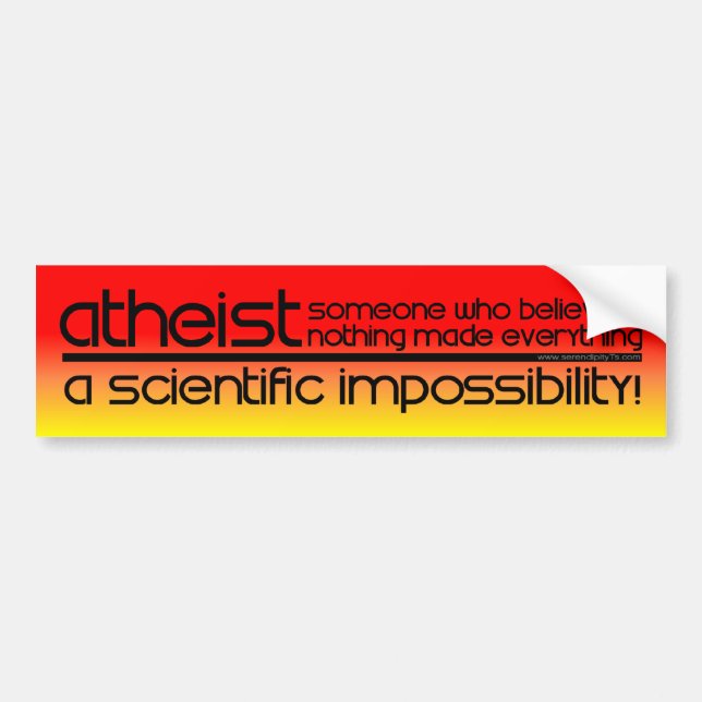 Ateist Bildekal (Framsidan)