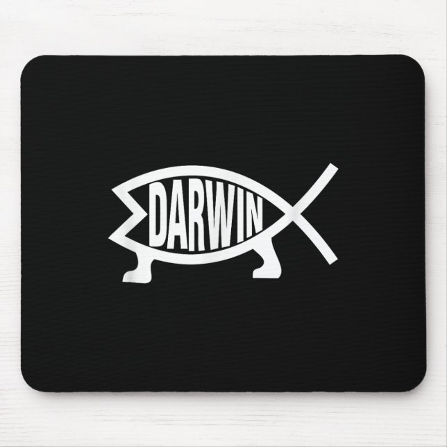 Ateist Charles Darwins evolutionsteori fisk Musmatta (Framsidan)