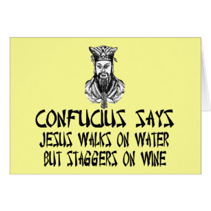 Ateist Confucius Hälsningskort