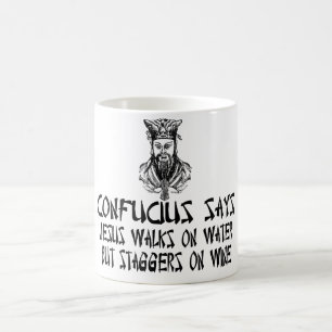 Ateist Confucius Kaffemugg