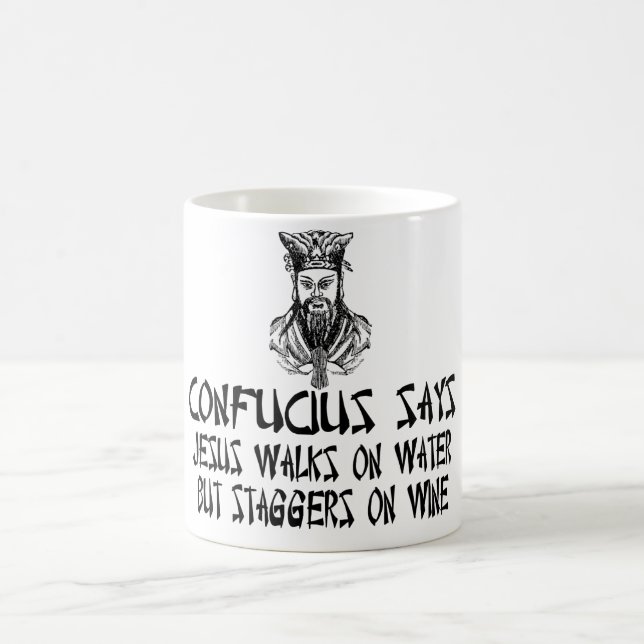 Ateist Confucius Kaffemugg (Center)