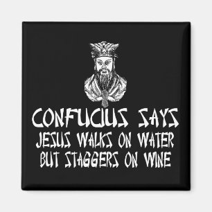 Ateist Confucius Magnet
