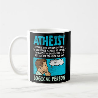 Ateist för att Gud skickade sig själv till Sacrizj Kaffemugg