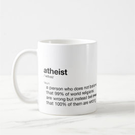 Ateist-funny definition för Atheist Day Kaffemugg