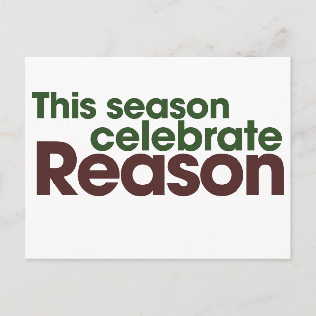 Ateist-Helgdag Helg Vykort (Framsida)