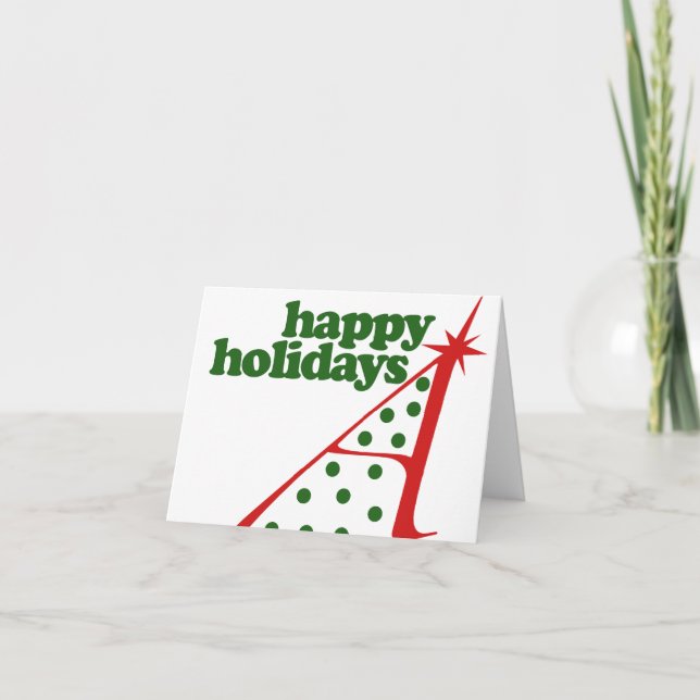 Ateist Julafton Träd Helgkort (Framsida)