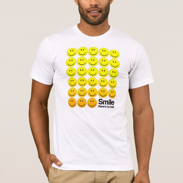 Ateist - leendet där är inget helvete tee shirt (Framsida)