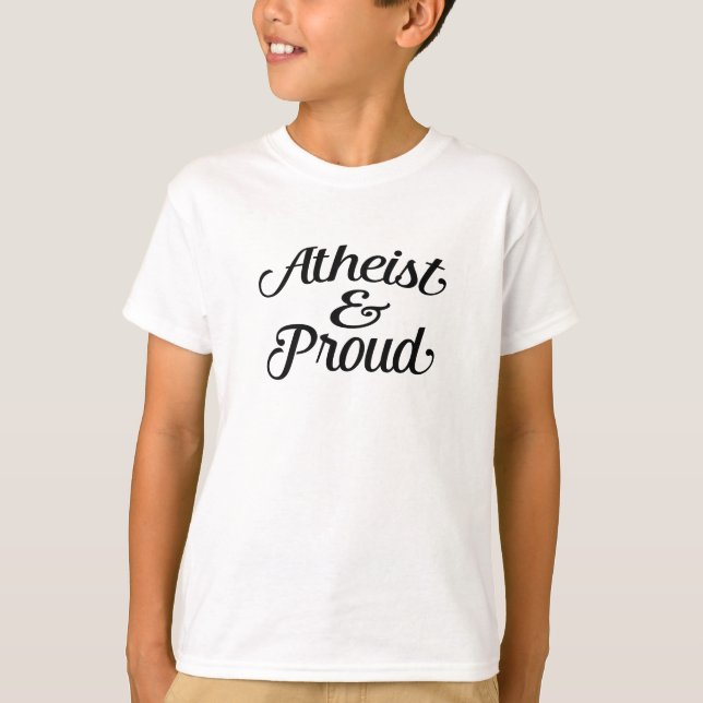 Ateist och stolt t shirt (Framsida)