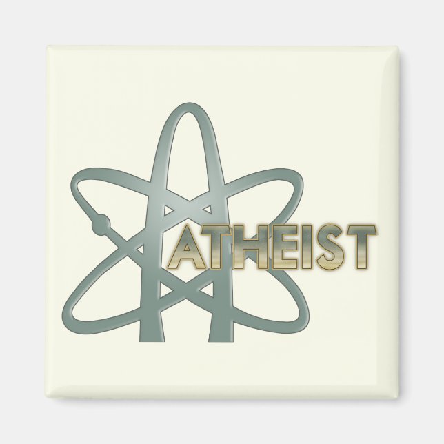 Ateist (officiell American ateist symbol) Magnet (Framsidan)