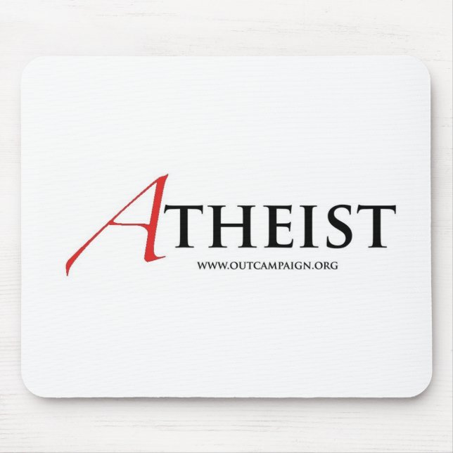 Ateist (scharlakansrött brev) musmatta (Framsidan)