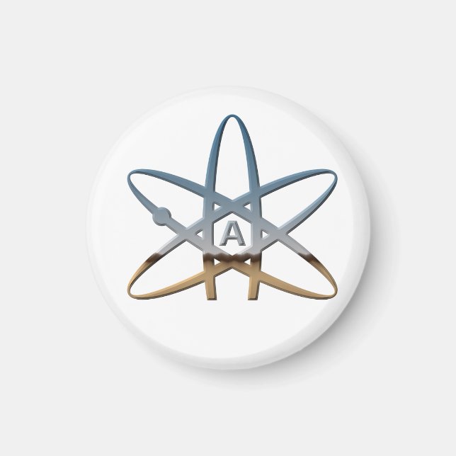 Ateist Symbol-magnet Magnet (Framsidan)
