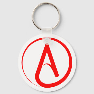 Ateist Symbol Röd Nyckelring