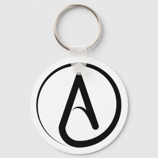 Ateist Symbol Svart Nyckelring