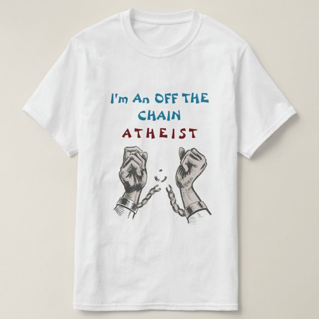 Ateist utan like t shirt (Design framsida)