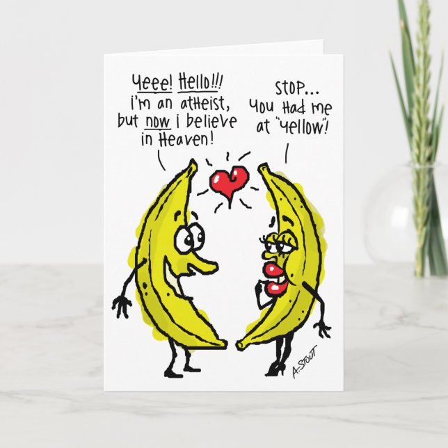 Ateist VALENTINES DAY - Helgkort (Framsida)