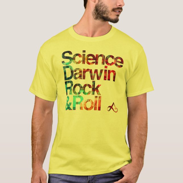 Ateist - vetenskapsdawkinssten & rulle t shirt (Framsida)